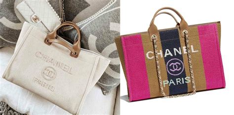 chanel deauville tote sizes